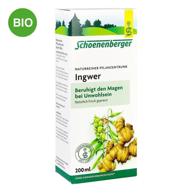 Schoenenberger Schoenenberger Naturreiner Pflanzentrunk Ingwer – Produktbild 1 von 1