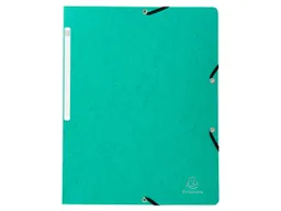 Exacompta 25 Exacompta Eckspannmappen, Colorspan-Karton, 400 g/m², DIN A4, Gummizug, grün – Produktbild 1 von 1