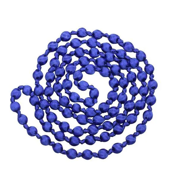 Schönes aus Indochina Schönes aus Indochina Seidenkette mit Knoten, Royalblau, – Produktbild 1 von 4