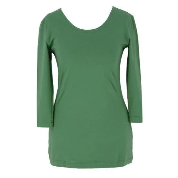 CON_STANT CON_STANT Basicshirt 3/4-Arm 95% Baumwolle (kbA), Apple, – Produktbild 2 von 3