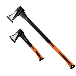 Casaria® Casaria Deuba Axtset Spaltaxt: 88 x 19 x 9cm Beil: 37 x 14 x 8cm schwarz / silber / orange – Produktbild 1 von 1