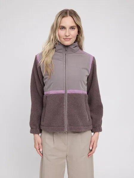 Mazine Mazine Material-Mix Zip Jacket, Warm mud/sparrow, – Produktbild 2 von 4