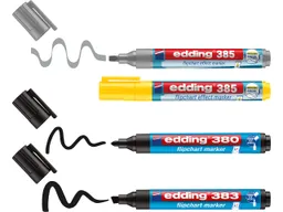 Edding Edding Set 4-teilig Flipchart Effektmarker "385" + Shading (Flipchartmarker 380) – Produktbild 1 von 1
