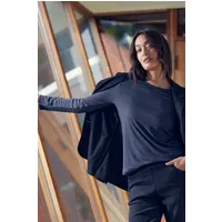 LAURIE LAURIE Damen vegan T-Shirt Amanda Ls Navy – Produktbild 1 von 1
