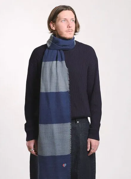 Djian Djian Schal aus Merino-Wolle – COLORS – mulesingfrei, Blau, – Produktbild 3 von 3