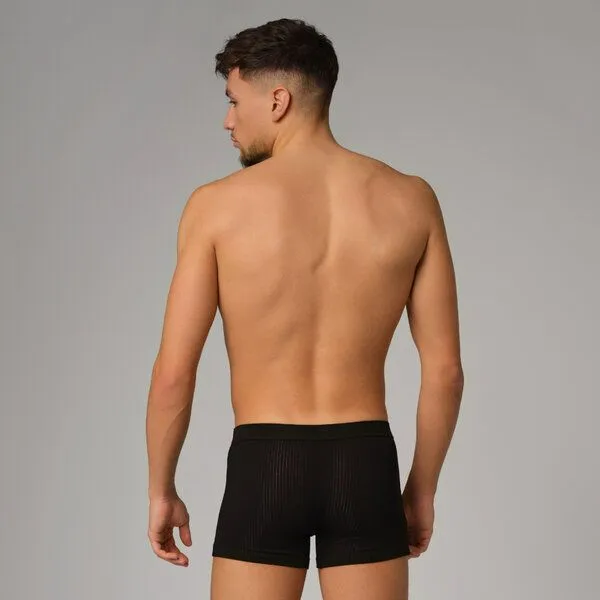 comazo|earth comazo|earth Fairtrade Trunks Single Jersey mit Nadelzug | GOTS zertifiziert, Schwarz, – Produktbild 3 von 4