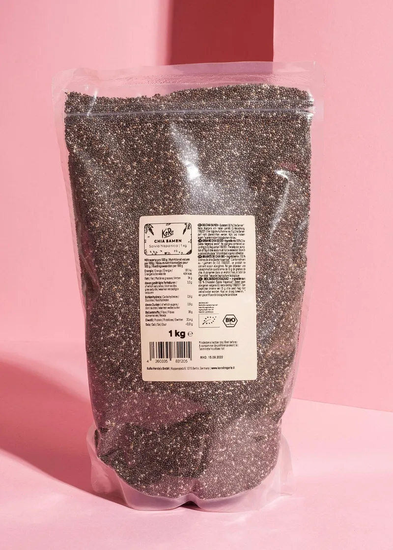 KoRo Bio Chia Samen 1 kg – Produktbild 2 von 5