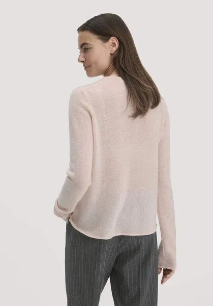 hessnatur hessnatur Strick Pullover Regular BETTER RECYCLING aus reinem Kaschmir, Rosé, – Produktbild 2 von 4