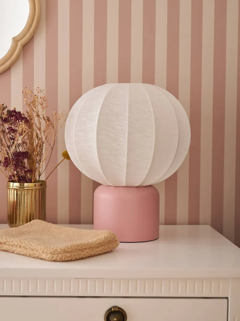 Vertbaudet Nachttischlampe TRAUMREISE Heißluftballon-Form, Rosa, – Produktbild 1 von 3