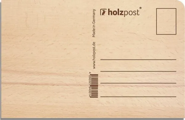 holzpost holzpost Holzpostkarte Ende – Produktbild 2 von 2