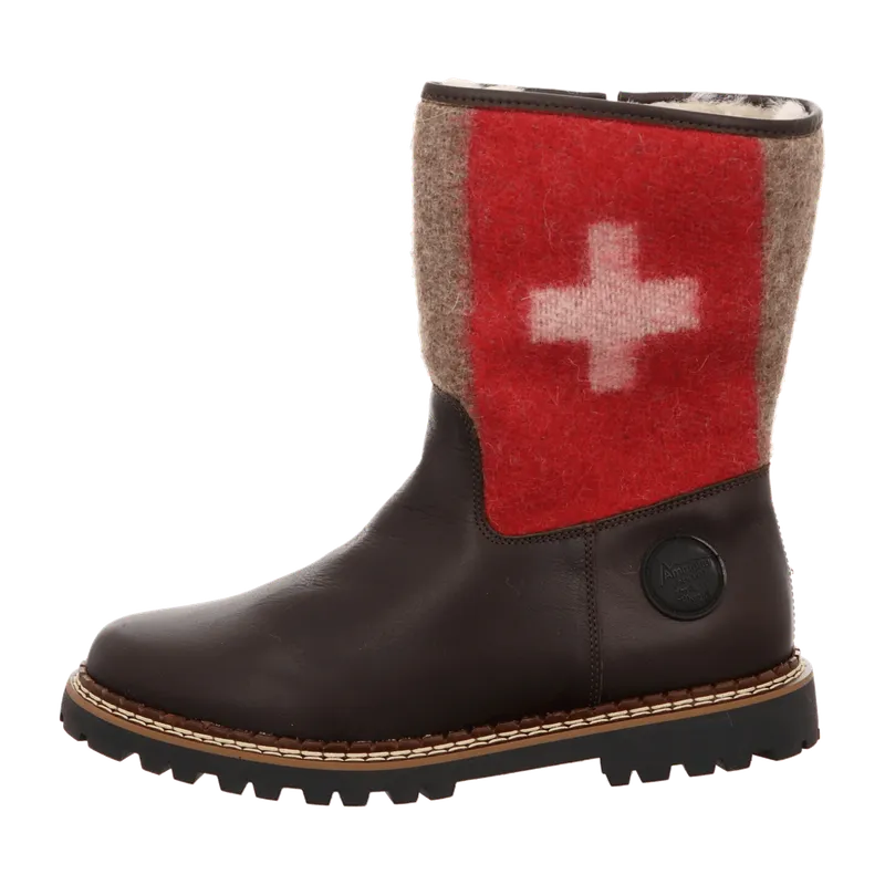 Ammann Ammann Damenstiefel aus Italien, Spanien und Portugal für Damen, braun, Größe 43 EU, Braun, – Produktbild 2 von 7