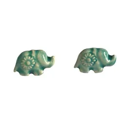 Schönes aus Indochina Schönes aus Indochina Schmuck Ohrstecker Elefant Keramik – Produktbild 1 von 1