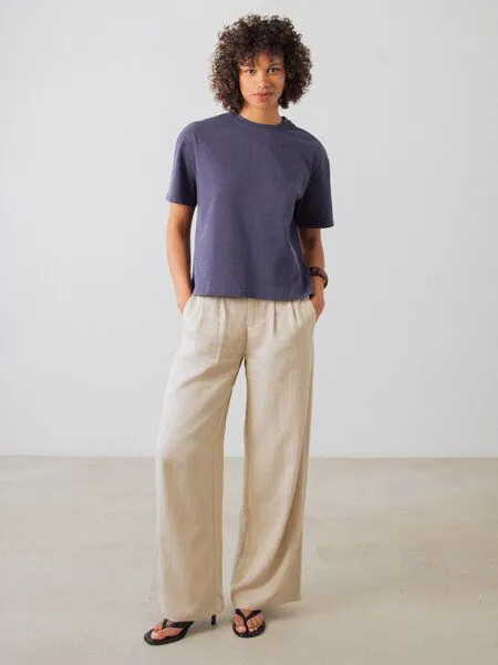 Honest Basics Honest Basics OG Shirt aus Bio- und recycelter Baumwolle, Indigo, – Produktbild 2 von 4