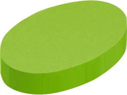 250 Blatt Moderationspapier Ovale 11x19cm grün – Produktbild 1 von 1