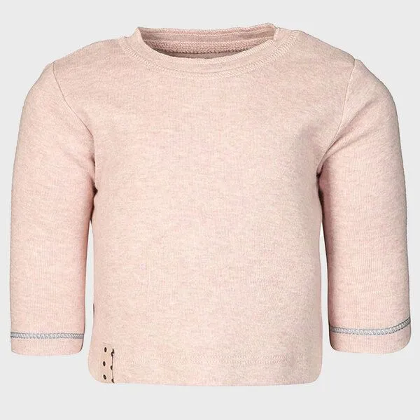 OrganicEra Baby Langarm T-shirt 'OrganicEra' aus Bio Baumwolle, Rose melange (rose), – Produktbild 3 von 4