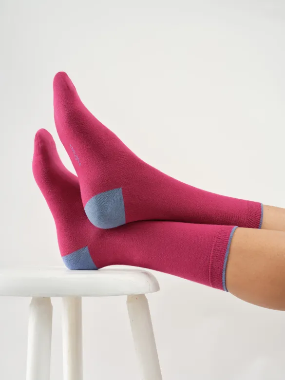 Thought Socken Modell: Tipped Crew, Fern green, – Produktbild 1 von 1