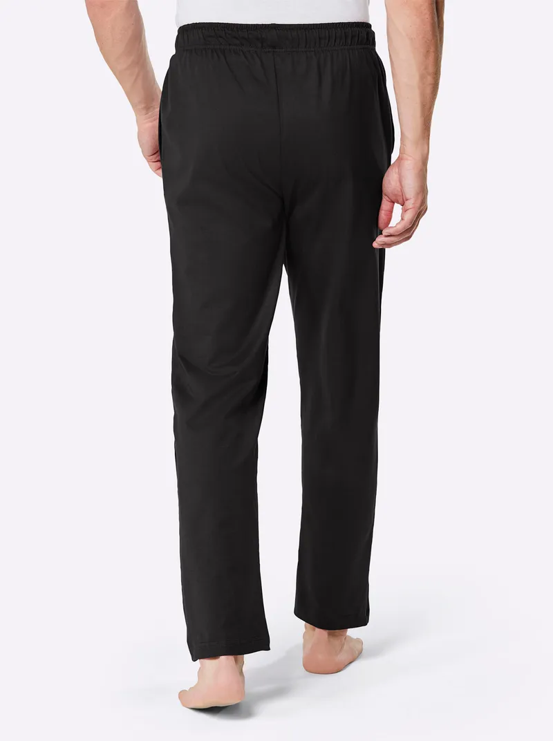 wäschepur men Hose lang bordeaux + schwarz, Bordeaux + schwarz, – Produktbild 2 von 2