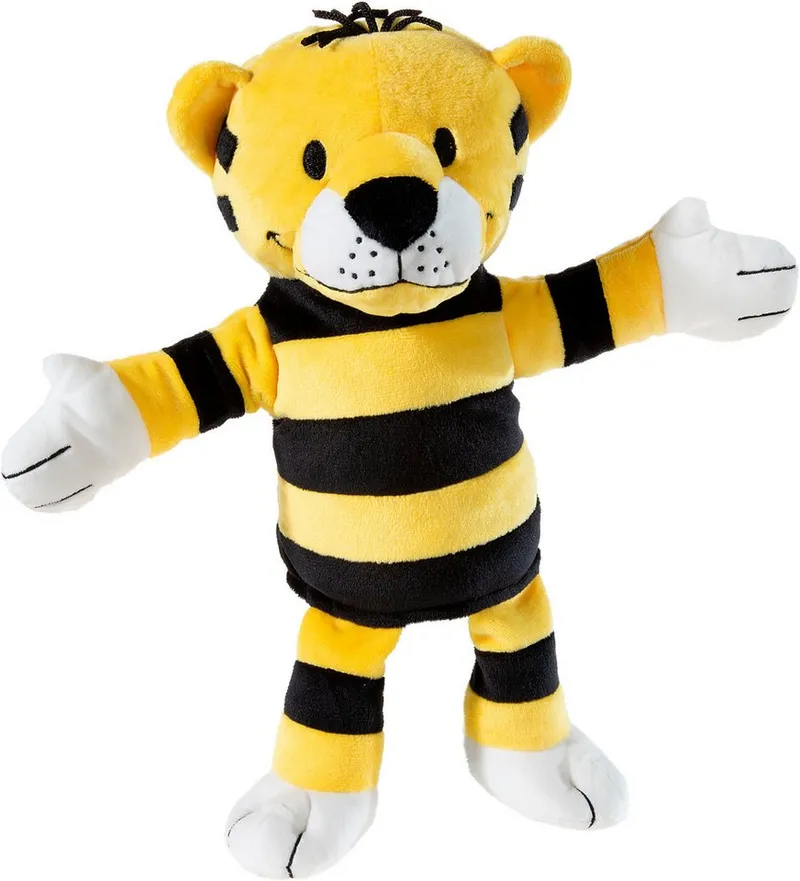 Heunec Heunec Handpuppe JANOSCH, Kleiner Tiger, 22 cm, Gelb, – Produktbild 1 von 3
