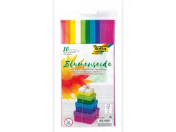 folia folia Blumenseide gefalzt, 50 x 70 cm, sortierte Farben, 10 Bogen – Produktbild 1 von 1