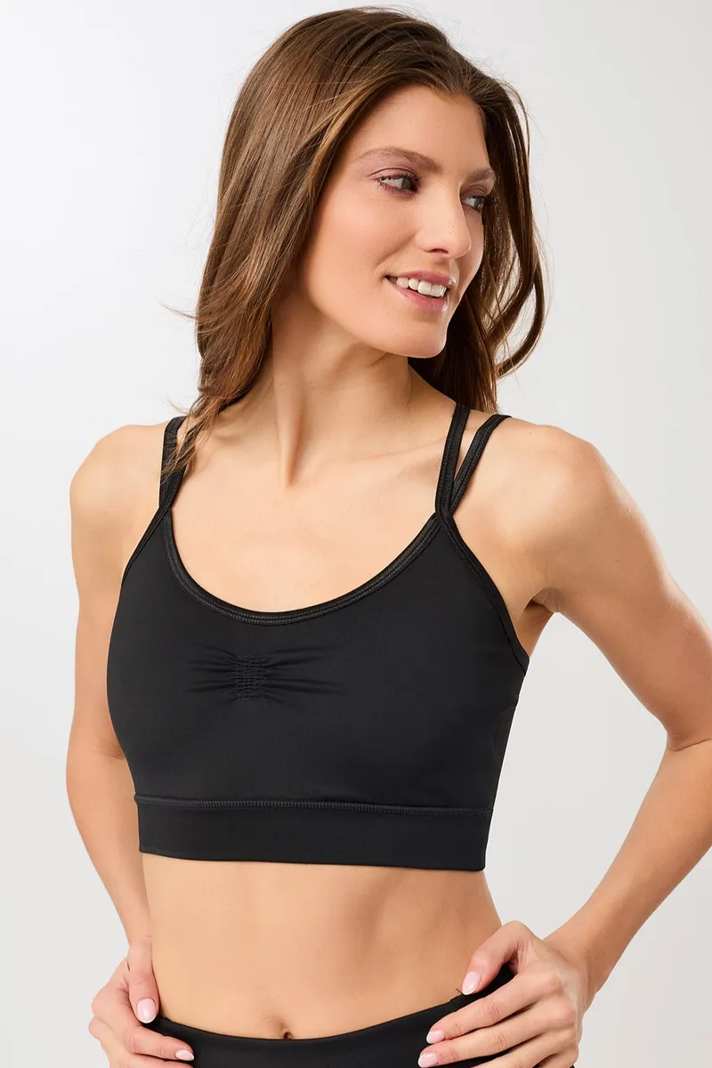 mandala MANDALA Damen vegan Sport-Bh Studio Schwarz, Schwarz, – Produktbild 2 von 2