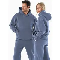 ORGANICATION ORGANICATION HARVINN | Essentials Travel Unisex Hoodie aus Bio-Baumwolle und recyceltem Polyester, Soft indigo, – Produktbild 1 von 1