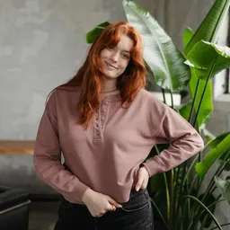 NORDLICHT NORDLICHT Henley Sweater Vanja aus 100% Bio-Baumwolle – Produktbild 1 von 1