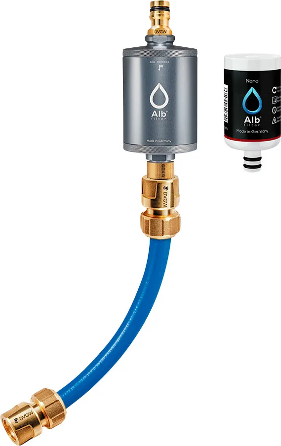 Alb Filter Alb Filter MOBIL Nano Trinkwasserfilter - Mit GEKA Anschluss - Titan, Dunkelgrau, – Produktbild 2 von 2