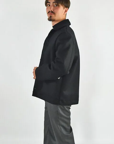 Aatise Aatise Herrenjacke aus schwarzer upgecycelter Wolle made in France Zuffle, Schwarz, – Produktbild 2 von 3