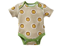HANS NATUR Baby Body Kurzarm Bio-Baumwolle Löwe Gr. 50/56 – Produktbild 1 von 1