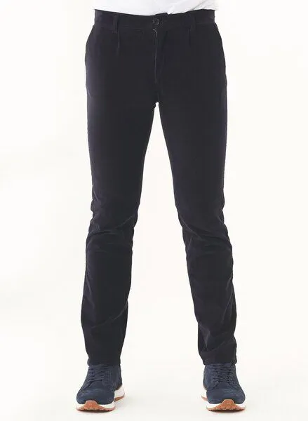 ORGANICATION ORGANICATION Cordhose aus Bio-Baumwolle, Blau(dark navy), – Produktbild 1 von 3