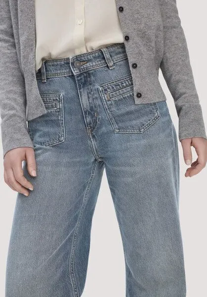 hessnatur hessnatur Jeans GIERA Straight Relaxed aus reinem Bio-Denim, Blue, – Produktbild 2 von 3