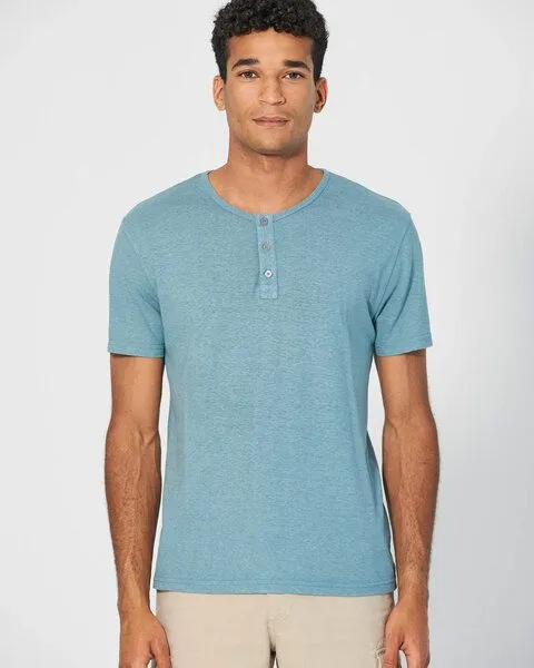 HempAge HempAge Herren Henley Hanf Vegan, Wave, – Produktbild 2 von 2