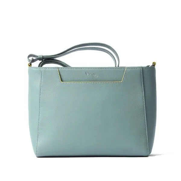 Vargu Vargu Leder-Umhängetasche Sandrin 1, Mint green, – Produktbild 1 von 4