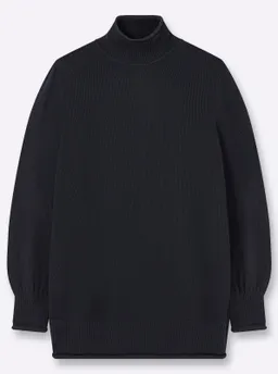 sheego Rollkragenpullover tiefblau – Produktbild 1 von 1