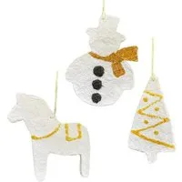 Sundara Sundara 3er-Set Weihnachtsanhänger SKANDI – Produktbild 1 von 1