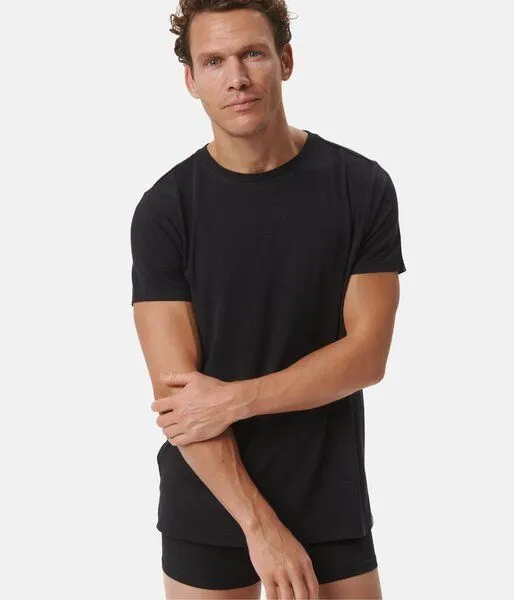 Copenhagen Bamboo 3er-Pack schwarzes Bambus-T-Shirt – Produktbild 2 von 4