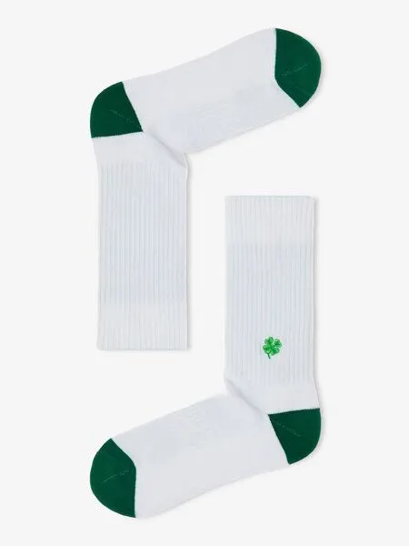 Natural Vibes Natural Vibes Crew Socken Bio GOTS | Tennissocken | Lucky Socken | Smiley Socken | Herren Damen Socken, Grun, – Produktbild 2 von 3