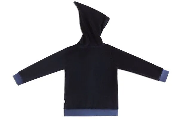 Leela Cotton Leela Cotton Nicky Kapuzenjacke Bio-Baumwolle, Nachtblau, – Produktbild 3 von 3