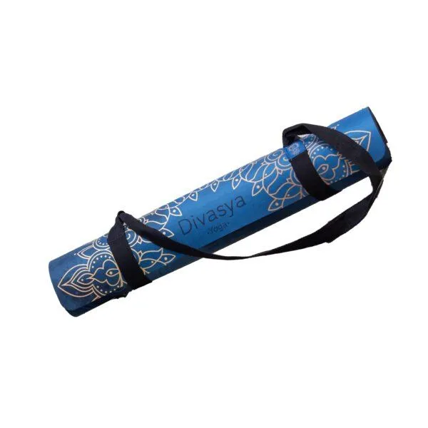 Divasya Divasya Yoga Starter-Set: Yogamatte mit Schutzhülle & 2 Blöcken, Nightfall blue, – Produktbild 3 von 4