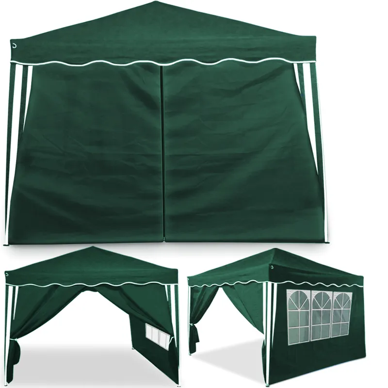 Casaria® Casaria Deuba Seitenwand 2x für Capri 3x3 Pavillons grün – Produktbild 1 von 1