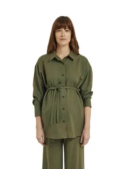 Vertbaudet Vertbaudet Umstands-Set Loungewear-Set für Schwangerschaft und Stillzeit Set, 2-teilig, Leinen-Optik – Produktbild 1 von 1