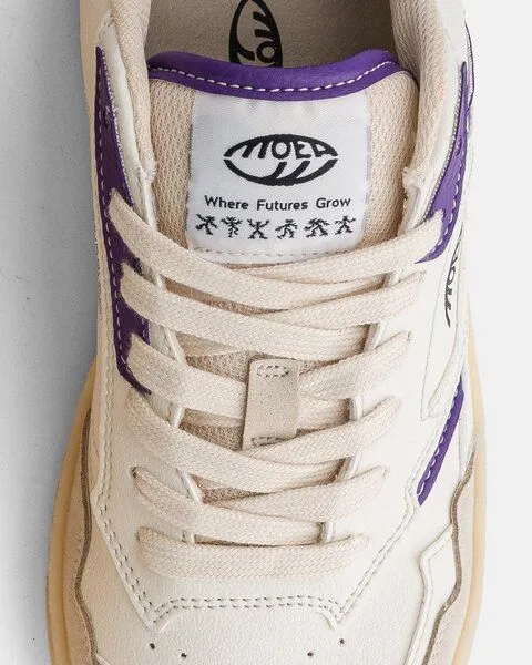 MoEa MoEa Sneakers Origin Low - Beige & Purple - Orange, Natural, – Produktbild 3 von 4