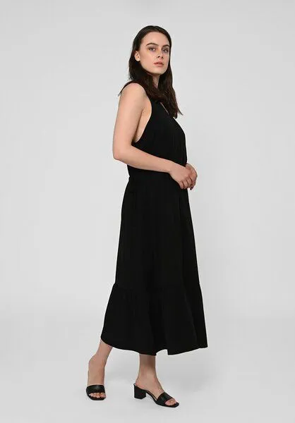 Lovjoi Lovjoi Maxidress RAMARIA aus TENCEL Lyocell, Black (schwarz), – Produktbild 2 von 4