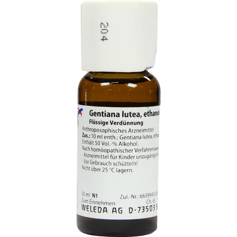 Weleda WELEDA GENTIANA LUTEA D 1 Dilution 50 ml Dilution – Produktbild 1 von 1
