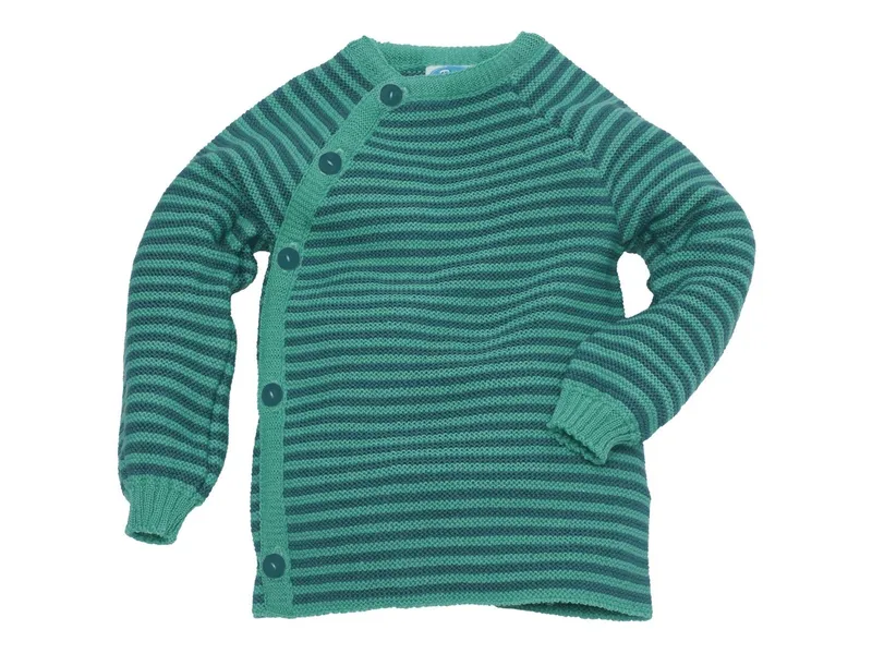 Reiff Strickwaren Reiff Strickwaren Baby Jacke Schlüttli Bio-Merinowolle, Blau, – Produktbild 1 von 2