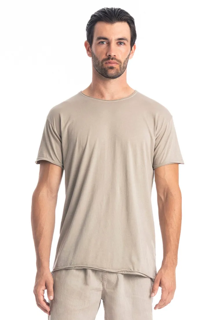 RAVENS VIEW IBIZA RAVENS VIEW IBIZA Herren vegan T-Shirt Rundhalsausschnitt Wild Stone, Beige, – Produktbild 1 von 1