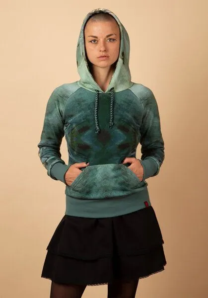 Die rote Zora Die rote Zora Kapuzenpulli Lagune Frauen – Produktbild 2 von 4