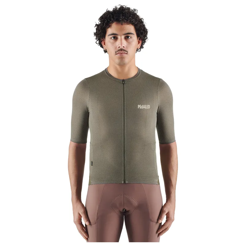 Pedaled PEDALED Odyssey Delta Kurzarmtrikot, für Herren, Grün, – Produktbild 1 von 1