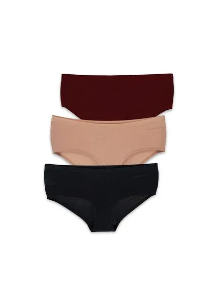 ORGANICATION ORGANICATION KARINNA | Hipster aus Bio-Baumwolle und TENCEL Modal im 3er-Pack, Mix-13, – Produktbild 1 von 3