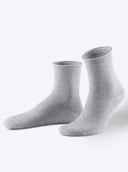 wäschepur Damen-Socken grau-gemustert – Produktbild 1 von 1